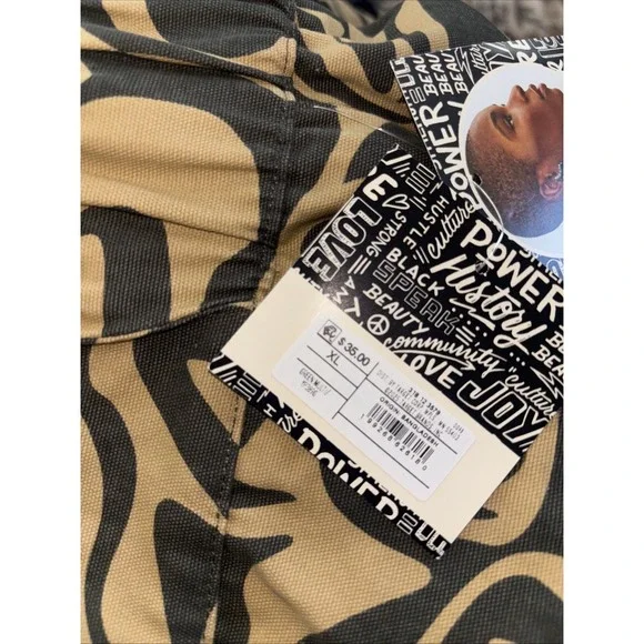 Black History Month Adult Mid-Rise Straight Leg Cargo Pants - Dark Green Size XL - Picture 5 of 6